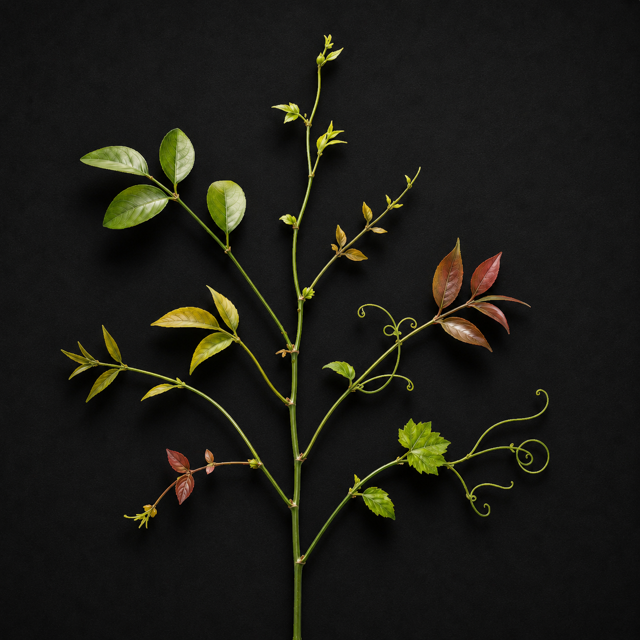 plant with leaved of various colours