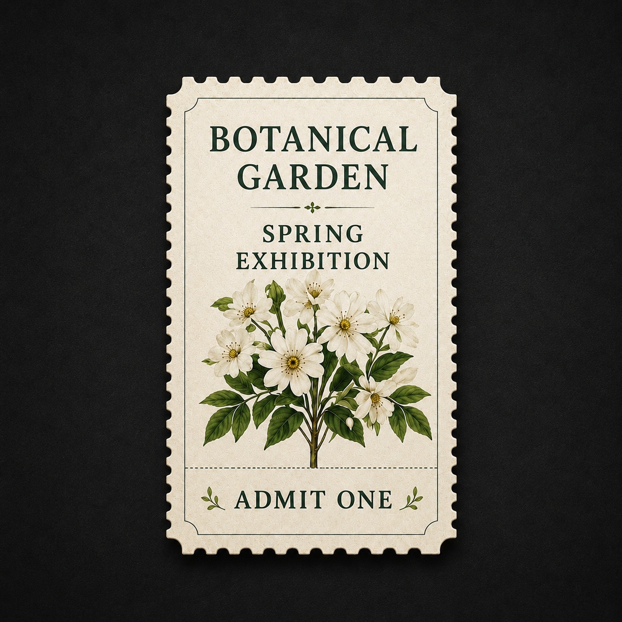 botanical garden exhibition ticket