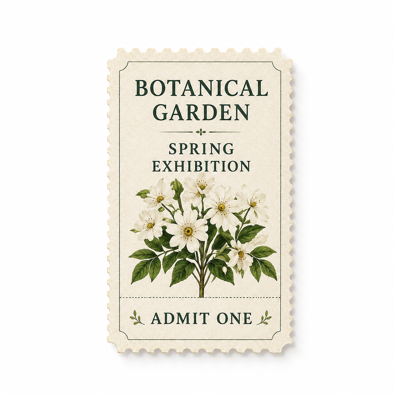 botanical garden exhibition ticket